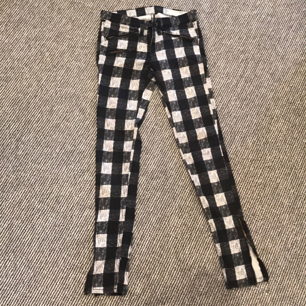 Plaid rag and bone jeans